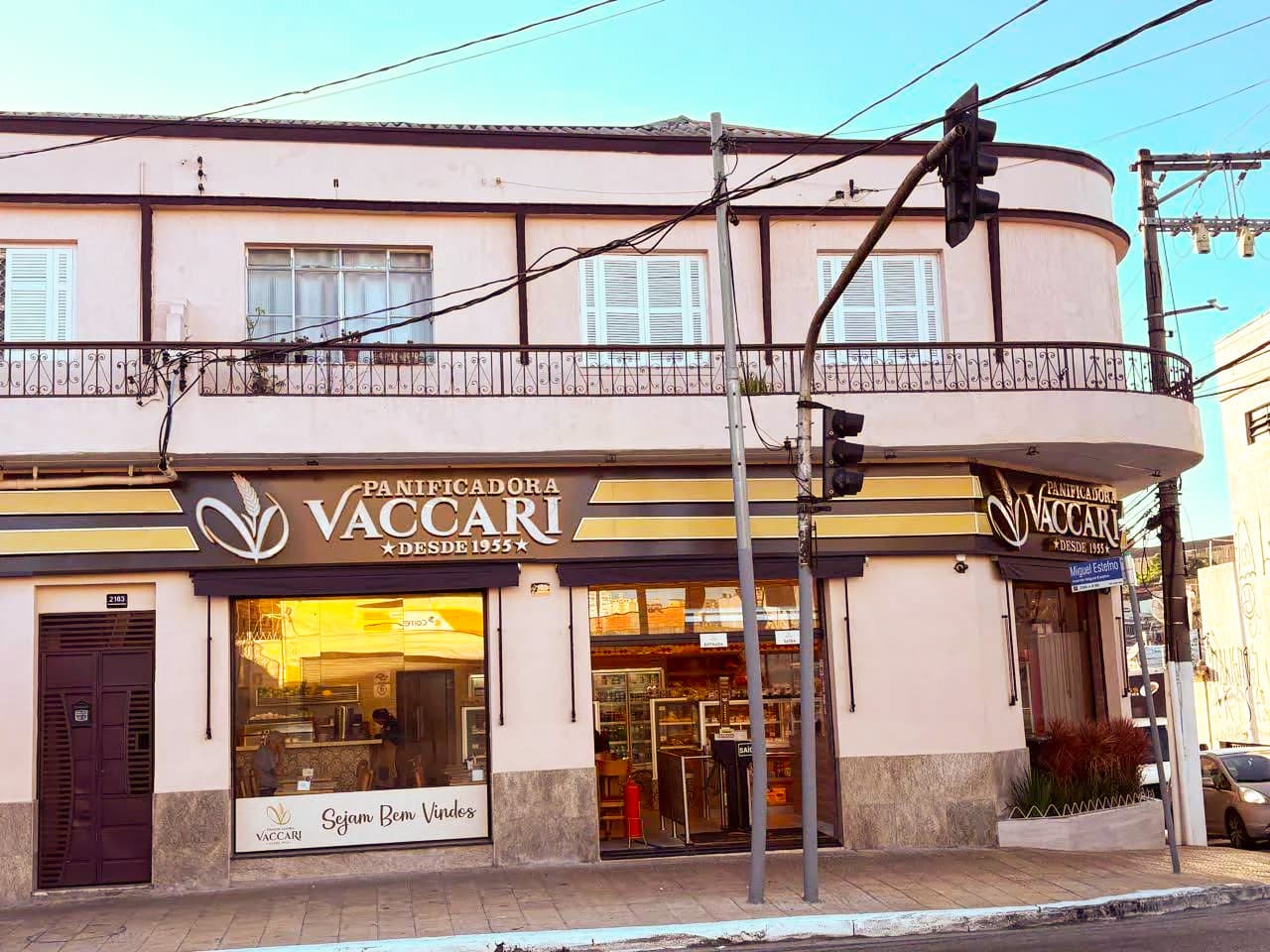 Fachada da Panificadora Vaccari na Água Funda